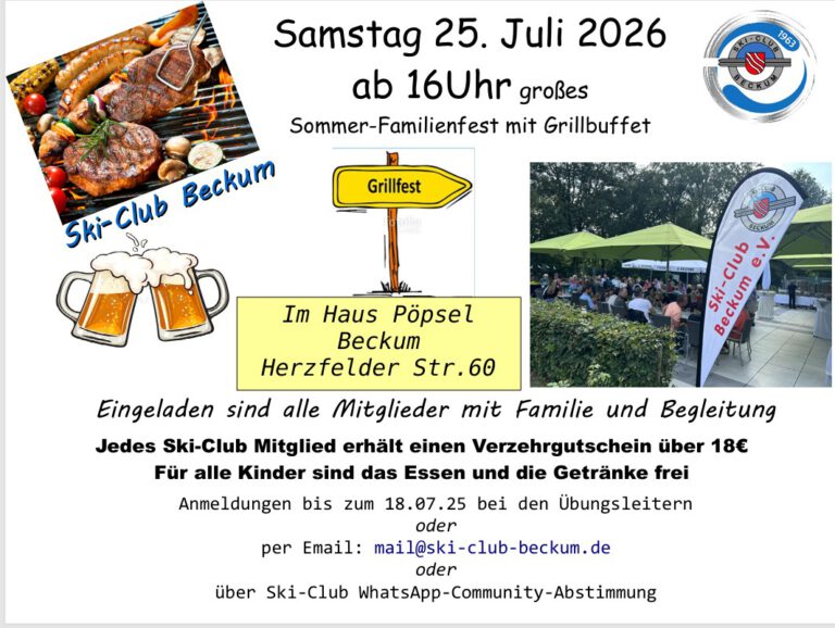 Ski-Club Sommerfest am 25.7.26